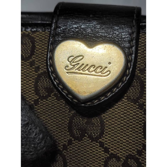 Authentic Gucci GG Supreme Coated Canvas and Leather French Flap Wallet - Picture 12 of 15